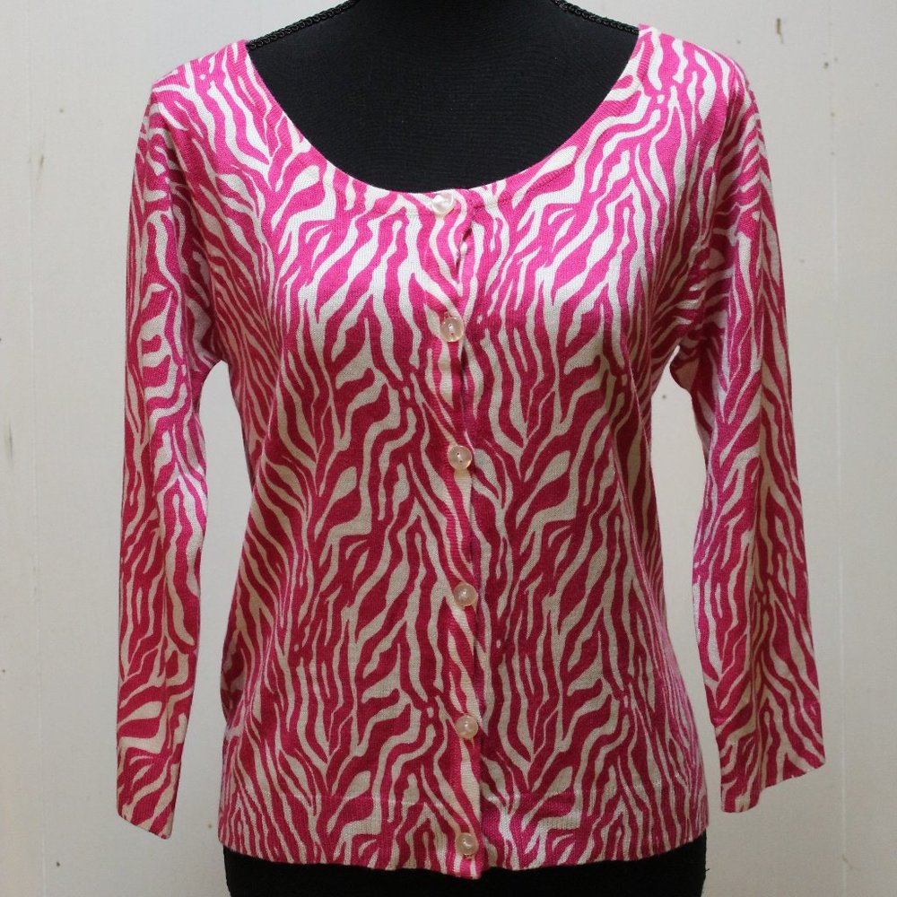 Pink Zebra Sweater